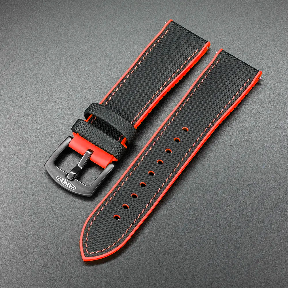 Premium Red Rubber Strap